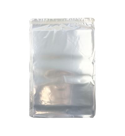 Polypropylénový sáčok s lepiacim pásikom, dĺžka 320 + 40 mm, šírka 230 mm, transparentný, 100 ks