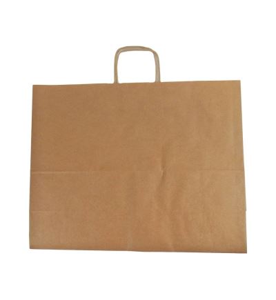 Papierová taška, 39x50+18cm, hnedá