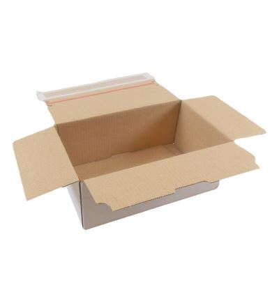 Kartónová krabica so samosvorným dnom, 3vrstvová, dĺžka 234 mm, šírka 200 mm, výška 177 mm