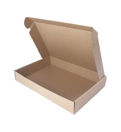 Poštová kartónová krabica, 3vrstvová, dĺžka 200 mm, šírka 120 mm, výška 46 mm, hnedá