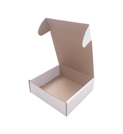 Poštová kartónová krabica, 3vrstvová, dĺžka 137 mm, šírka 90 mm, výška 34 mm, biela