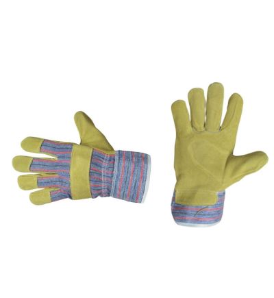 Pracovné ochranné rukavice TERN, koža/textil, slabé, veľkosť 10"