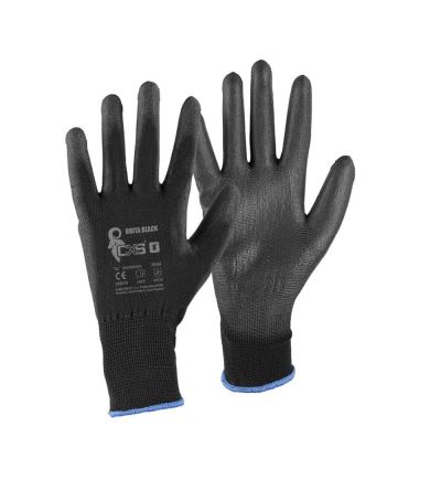 Pracovné rukavice Brita BLACK, veľkosť 11, čierne