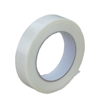Lepiaca páska pevná s vláknami 25 mm x 50 ms pozdĺžnymi pruhmi skleného vlákna