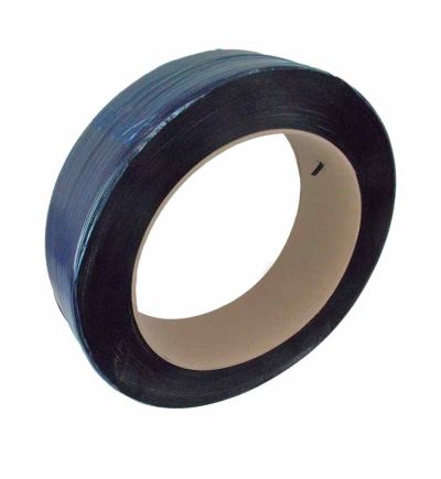Viazacia páska PP, šírka 12 mm, hrúbka 0,5 mm, návin 3100 m, dutinka 405 mm, čierna