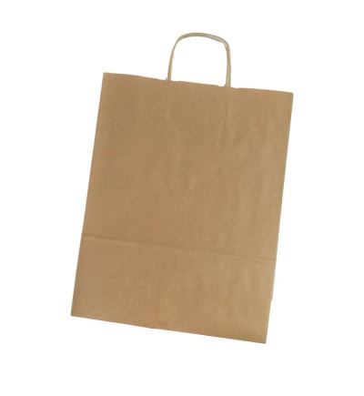 Papierová taška, 40,5x32+13,5cm, hnedá