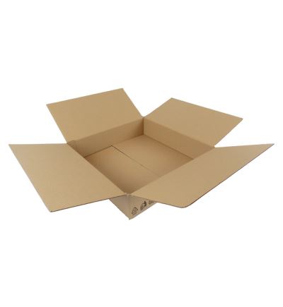 Kartónová krabica, 3vrstvová, dĺžka 400 mm, šírka 400 mm, výška 100 mm