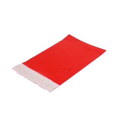 Plastové obálky, 325x425 mm, 100 ks/bal., červené