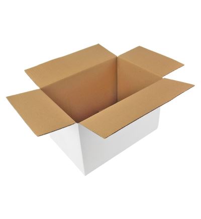 Kartónová krabica, 3vrstvová, dĺžka 300 mm, šírka 200 mm, výška 200 mm, bielo-hnedá