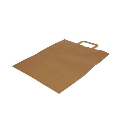 Papierová taška, 41x32+12 cm, hnedá