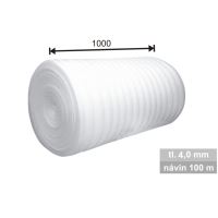 Penová fólia, hrúbka 4 mm, šírka 1 m, návin 100 m (1)