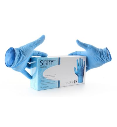 Pracovné ochranné rukavice STERN, nitrilové, veľkosť 7"