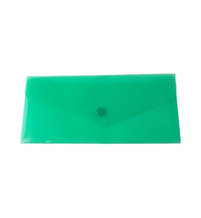 Plastová obálka s cvokom DL zelená