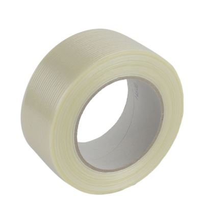 Lepiaca páska pevná s vláknami 50 mm x 50 ms pozdĺžnymi pruhmi skleného vlákna