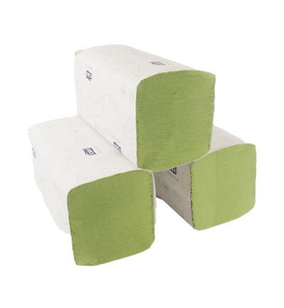 Papierové uteráky Tork Advanced, 2vrstvové, Zigzag, skladané, zelené, 3750 ks