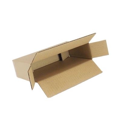 Poštová kartónová krabica, 3vrstvová, dĺžka 200 mm, šírka 50 mm, výška 100 mm, biela